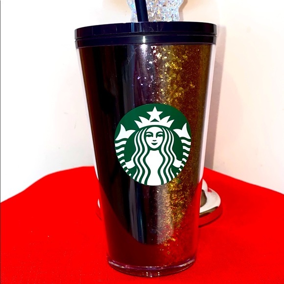Starbucks Kitchen Starbucks Beautiful Glitter Tumbler Poshmark